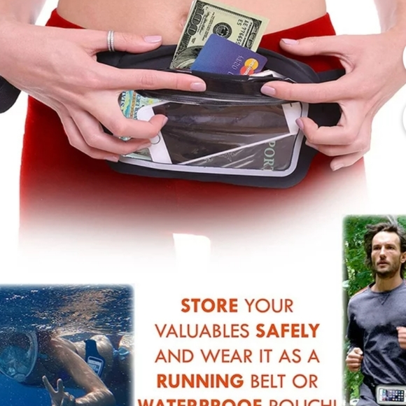 FANNY PACK Slim Running Belt for Phone, Anti-Theft, Zipper Pouch for Keys, Money - Picture 7 of 12